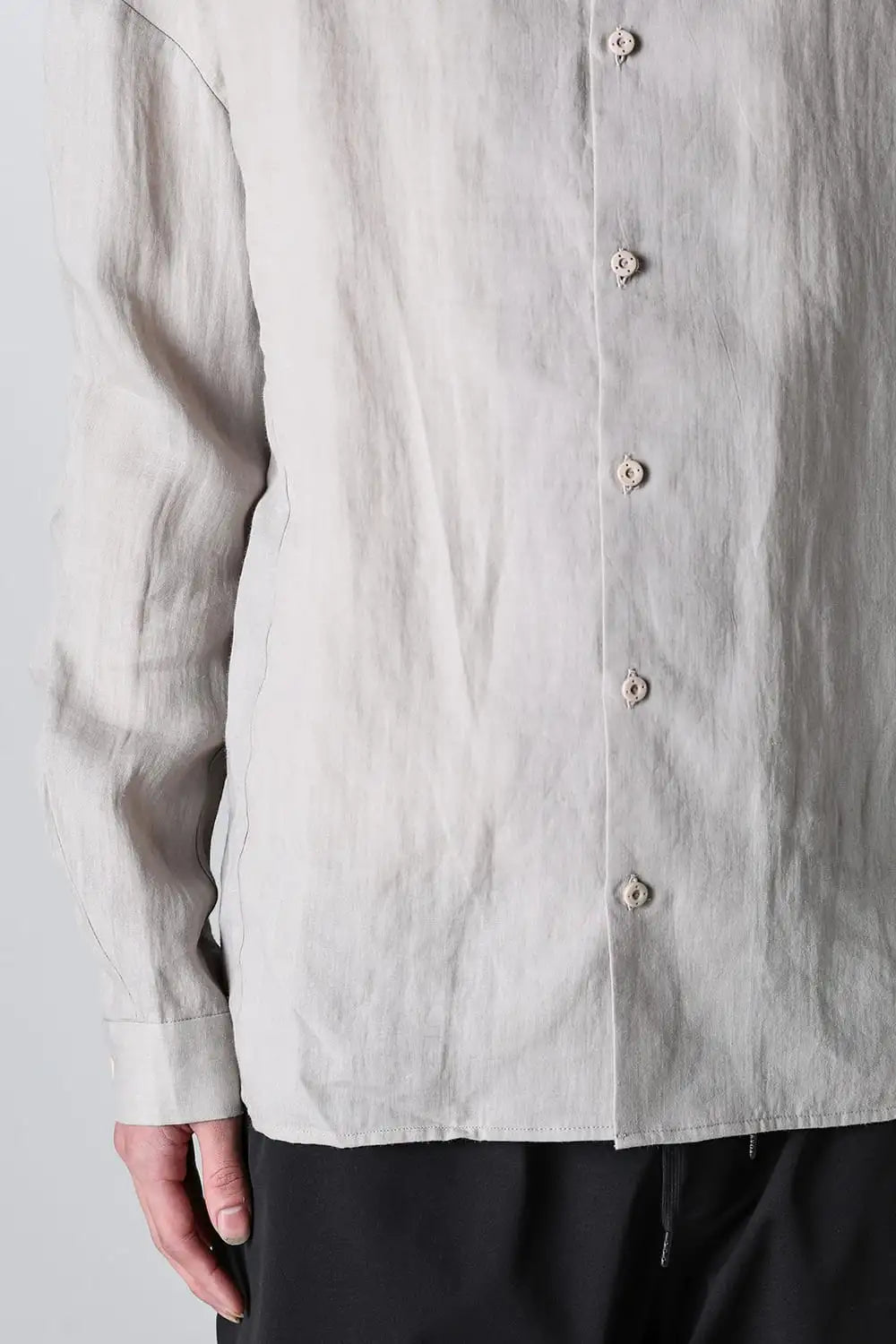 シャツ ルーズフィット ラミー Ecru