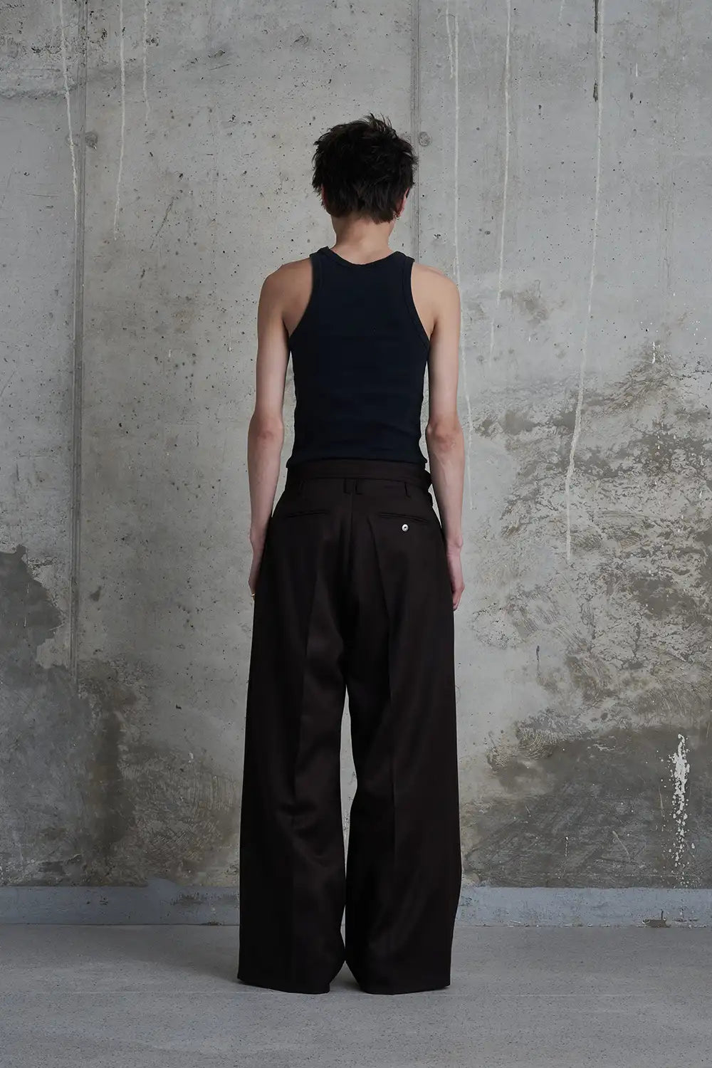 ライヒ プリーテッド トラウザーズ