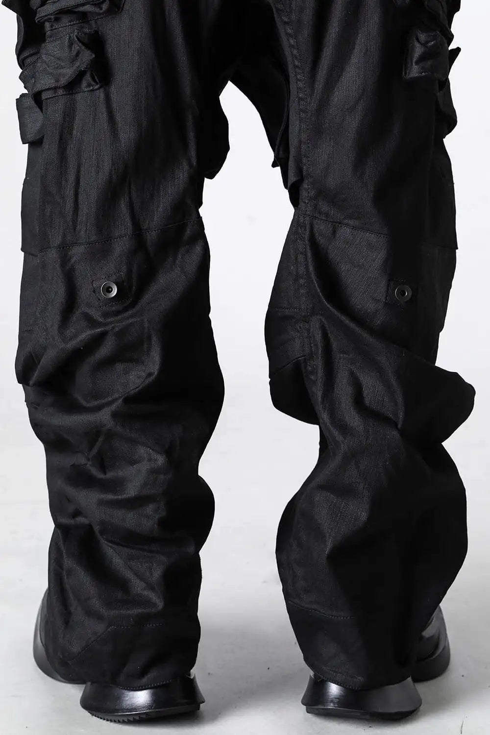 10.5oz Stretch Denim Wide Cargo Pants