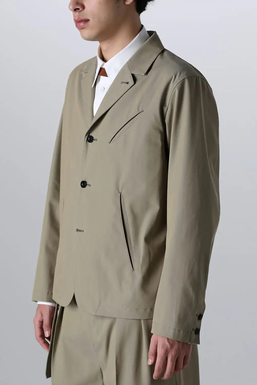 Slash Pocket Jacket Khaki