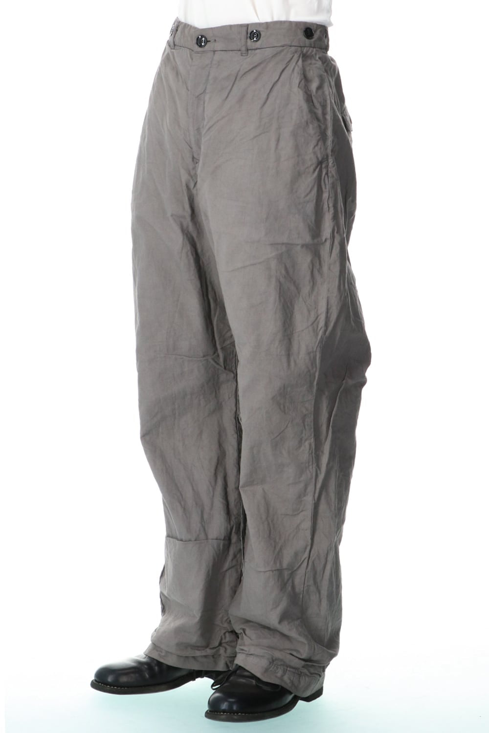 farmers trousers wide silhouette-Bark dye