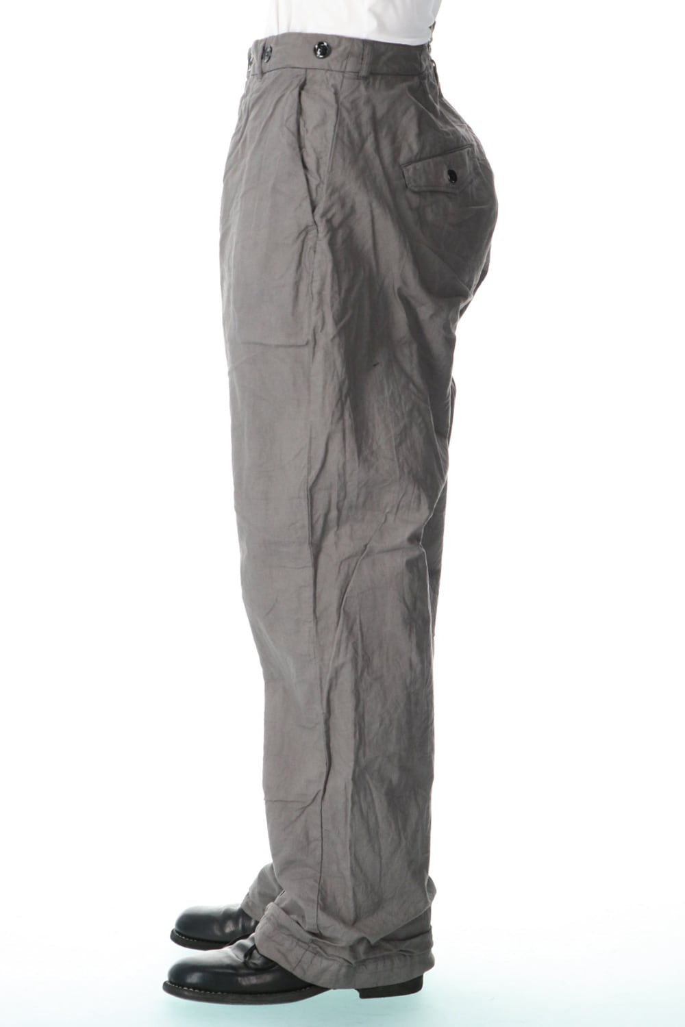 farmers trousers wide silhouette-Bark dye