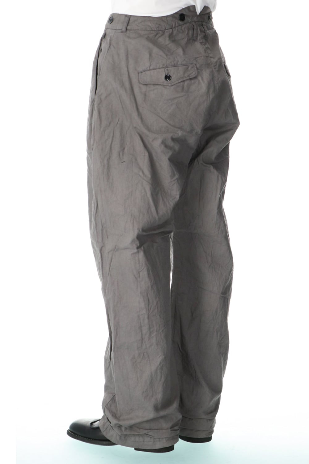 farmers trousers wide silhouette-Bark dye