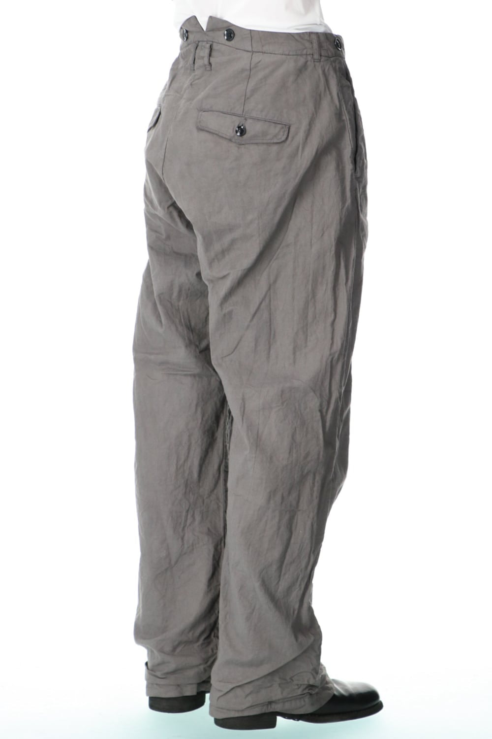 farmers trousers wide silhouette-Bark dye