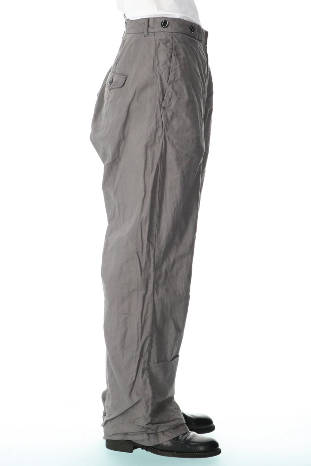 farmers trousers wide silhouette-Bark dye