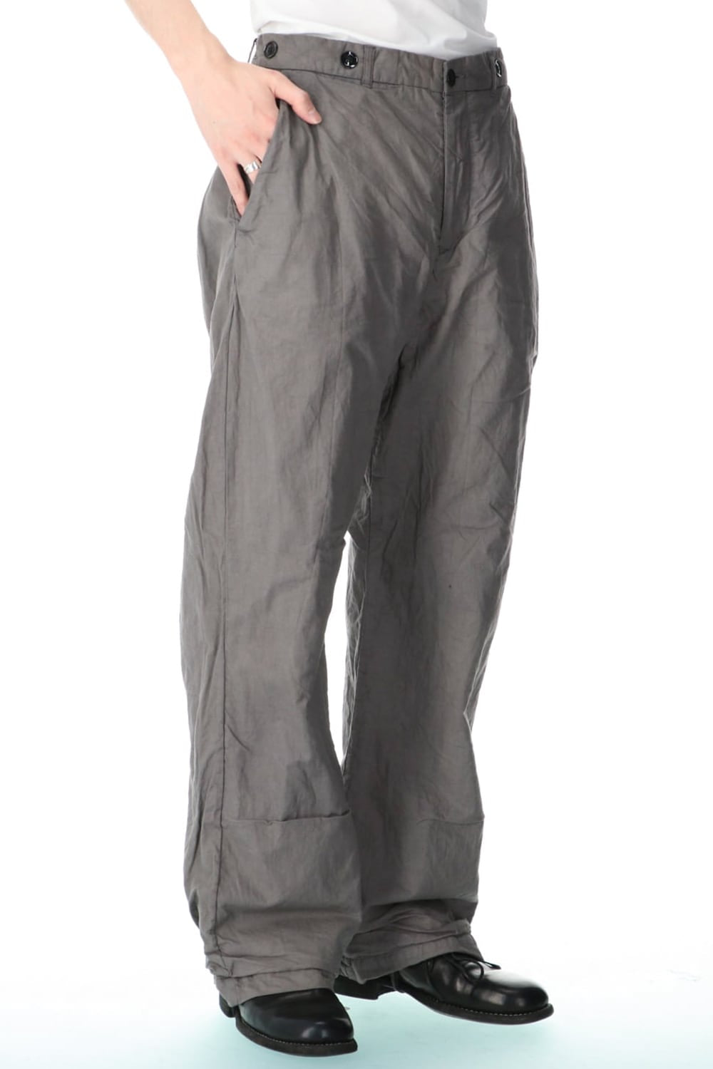 farmers trousers wide silhouette-Bark dye