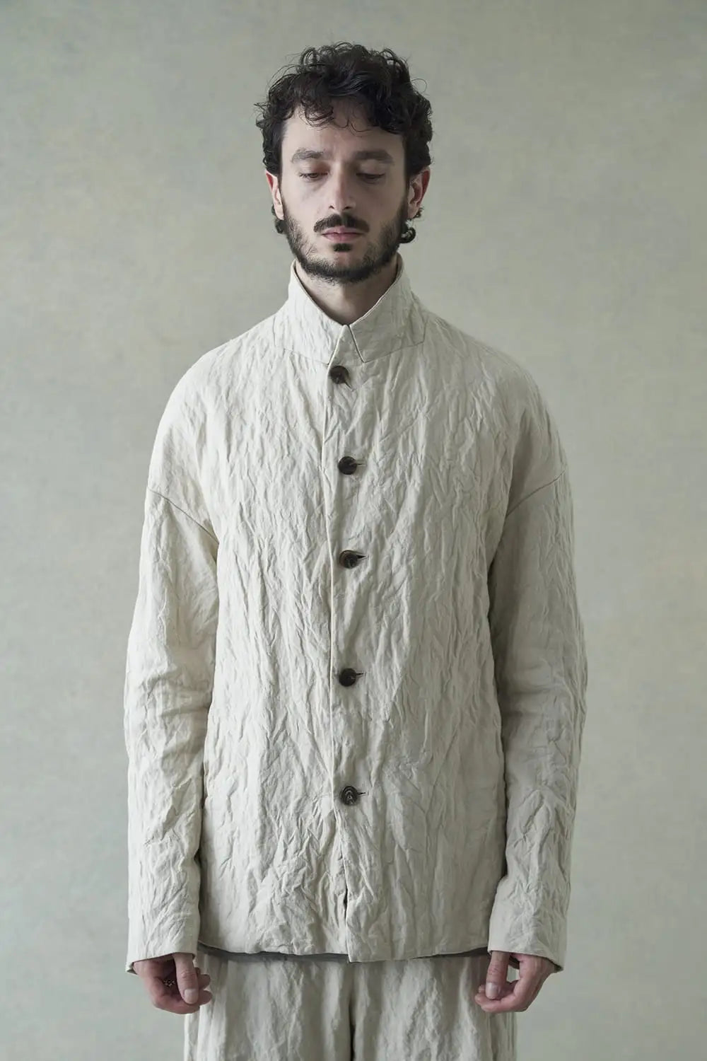 ジャケット カナパコットンメタルシュリンク