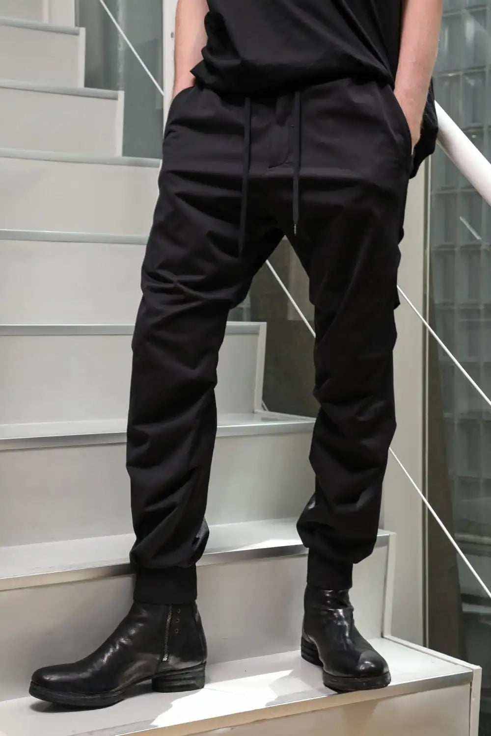 Jogger pants water repellent polyester