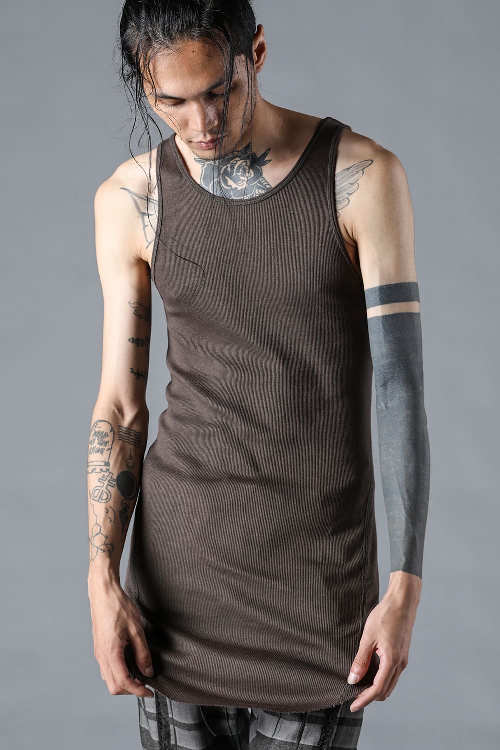 Cotton x Rayon Ribbed Tank Top