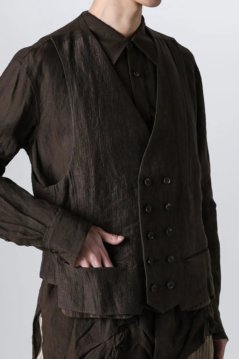 PatchWork Double Breasted Waist Coat