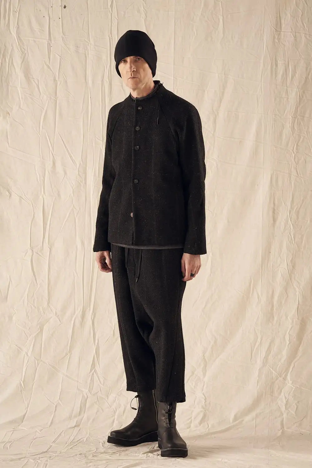 Relaxed pants Shetland wool