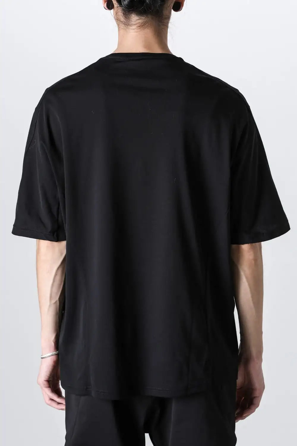 Short sleeve high gauge jersey Black