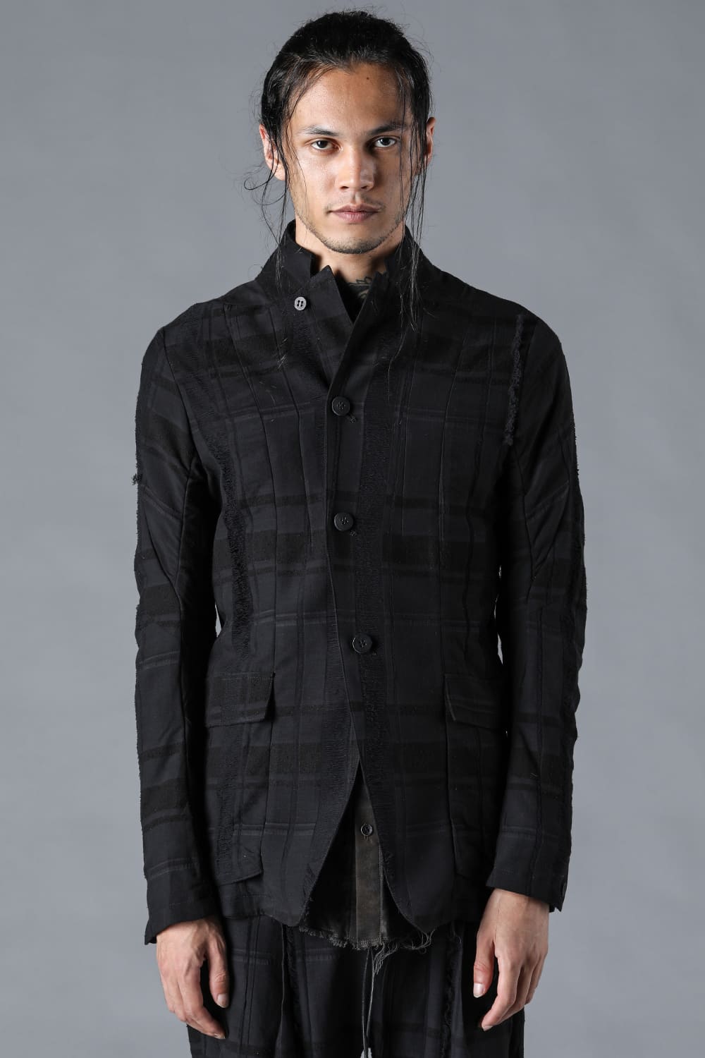 Check Jacquard Jacket