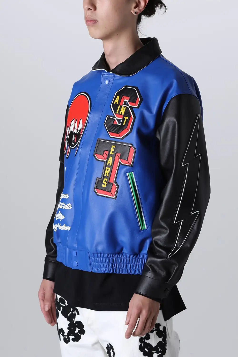 DENIM TEARS × SAINT Mxxxxxx HOLY GRAIL Varsity Jacket