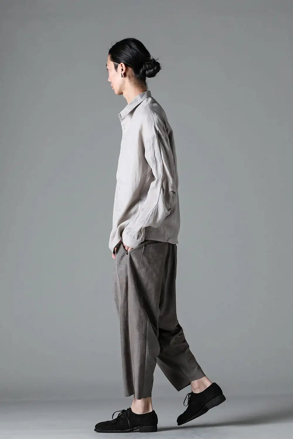 リラックスパンツ ソフトヌバックカウレザー Slate Gray