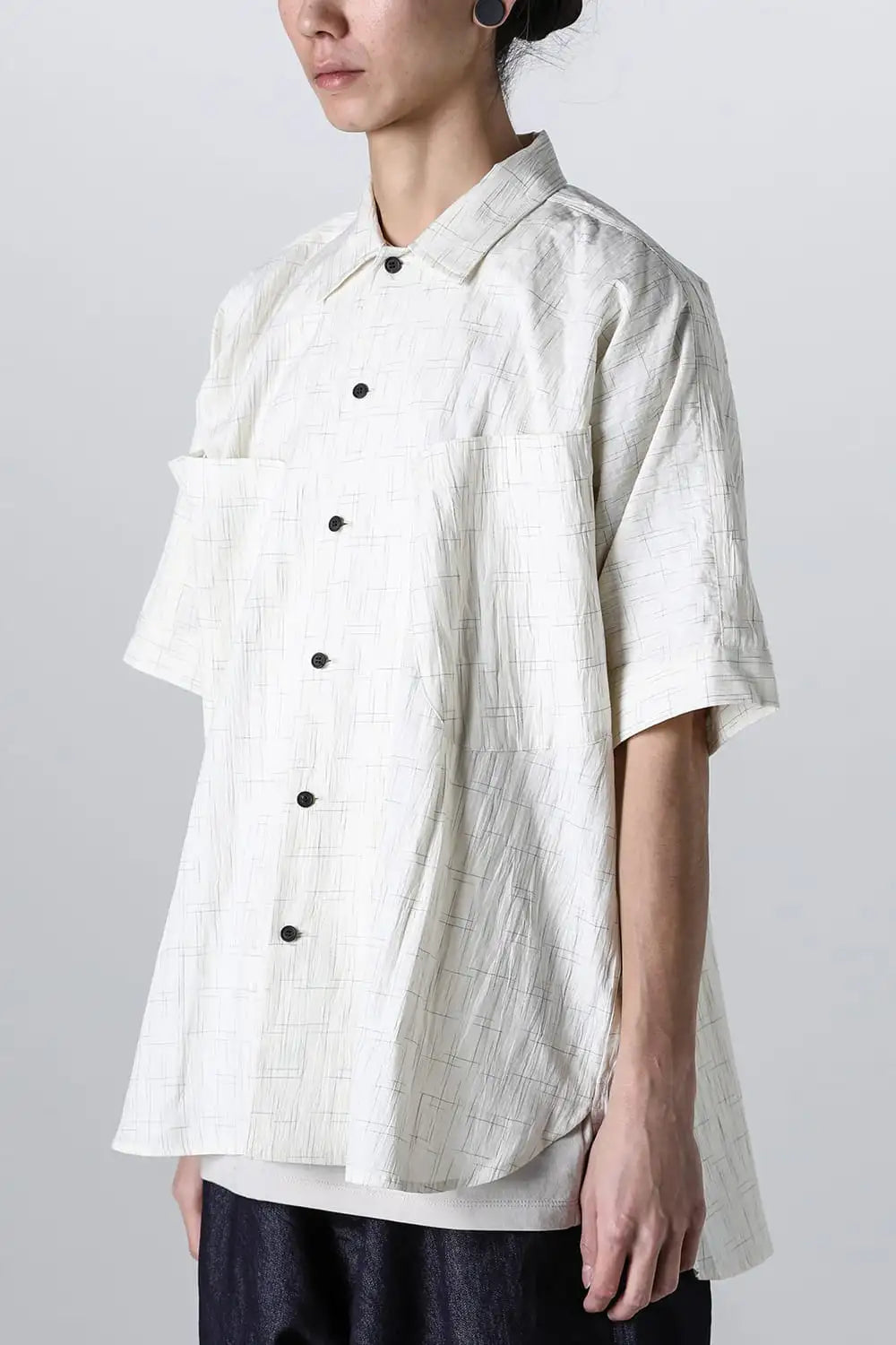 SHORT SLEEVE SHIRT	Fine Kasuri Shirting OFF