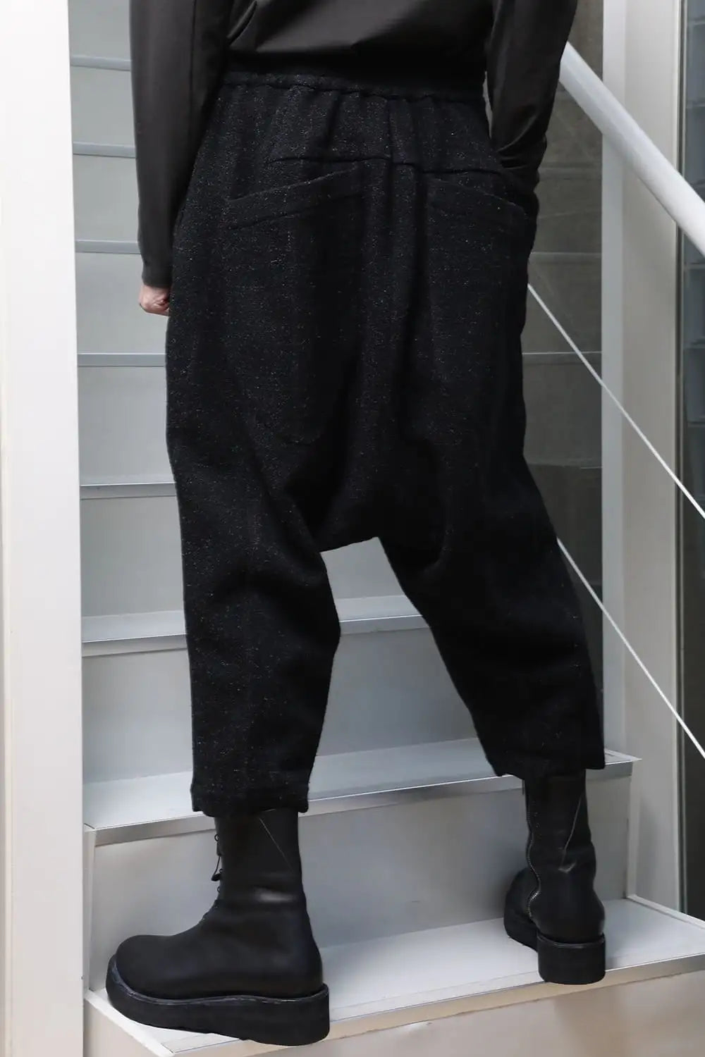 Relaxed pants Shetland wool