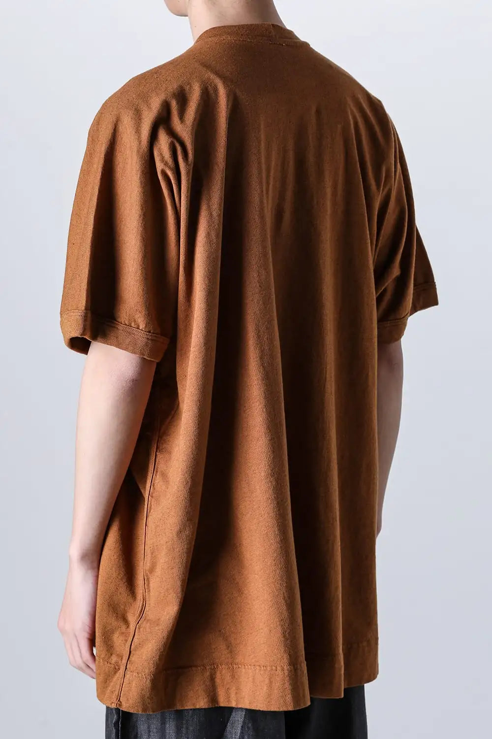 BASIC TEE Cotton Hemp Jersey COPPER BROWN