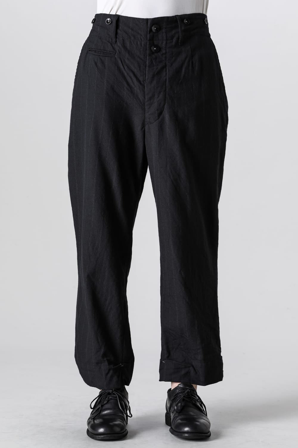 New Silhouette Trousers Stripe Serge Wool DRIFTER( ST ver.)