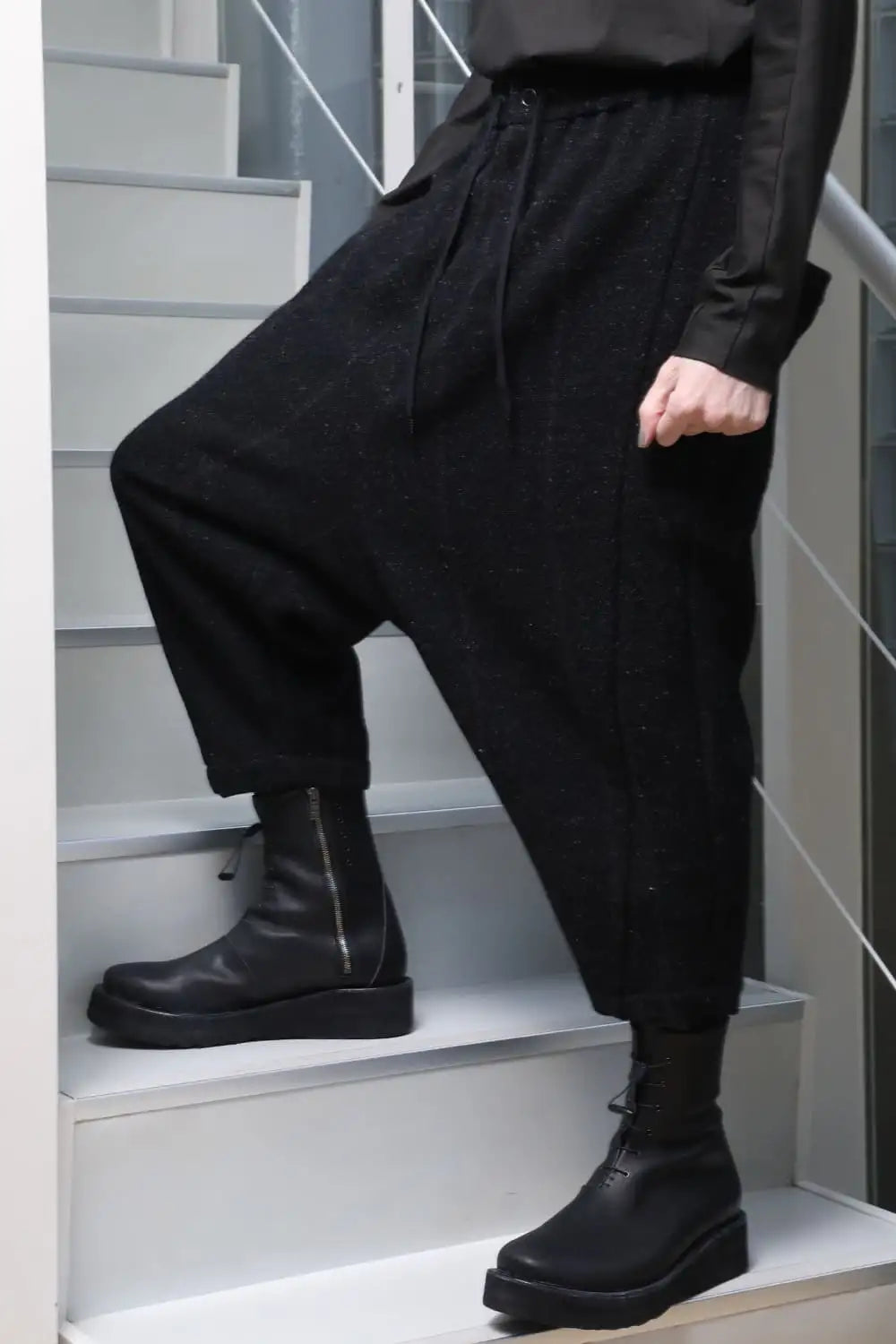 Relaxed pants Shetland wool