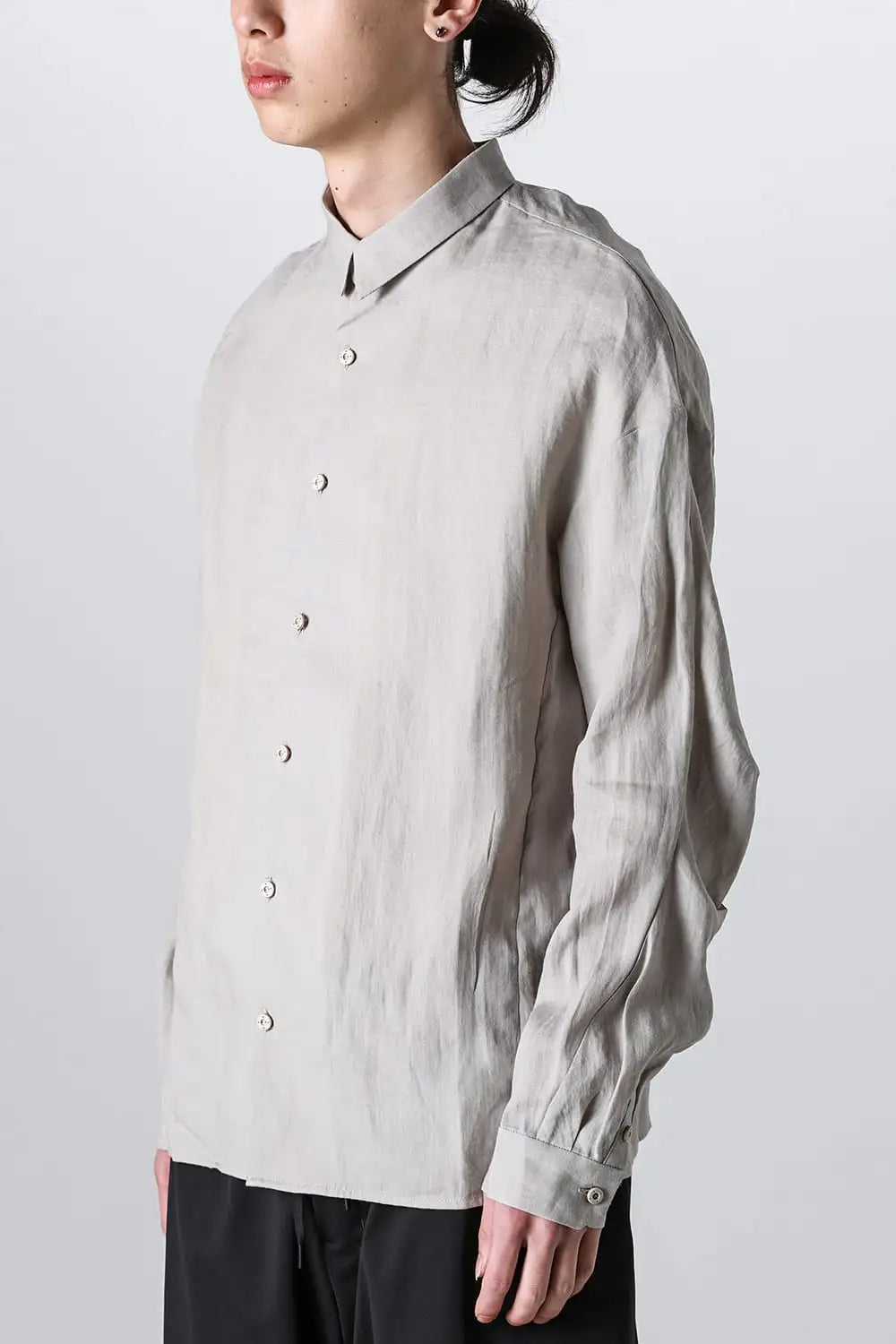 シャツ ルーズフィット ラミー Ecru