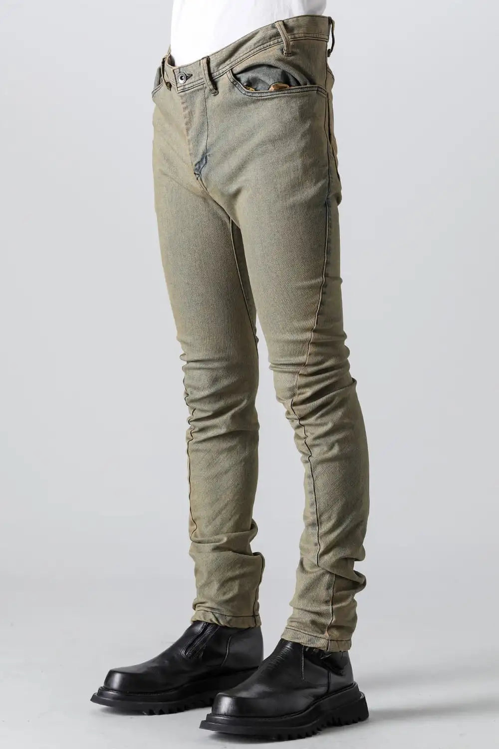 10.5oz Stretch Denim Skinny Pants Indigo