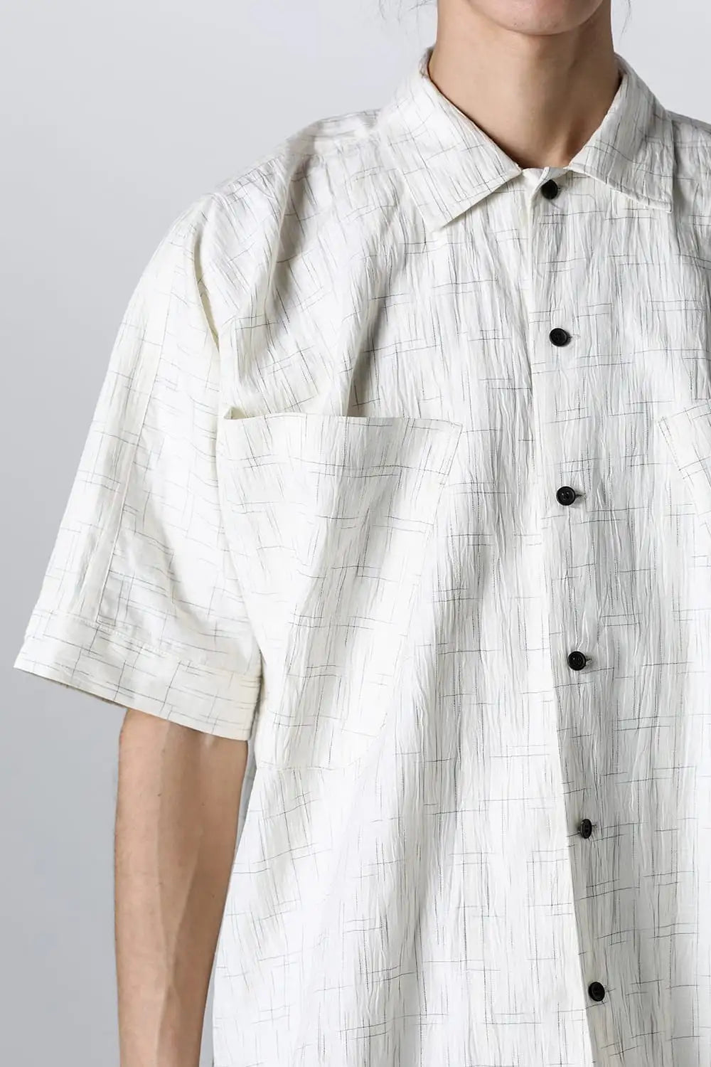 SHORT SLEEVE SHIRT	Fine Kasuri Shirting OFF