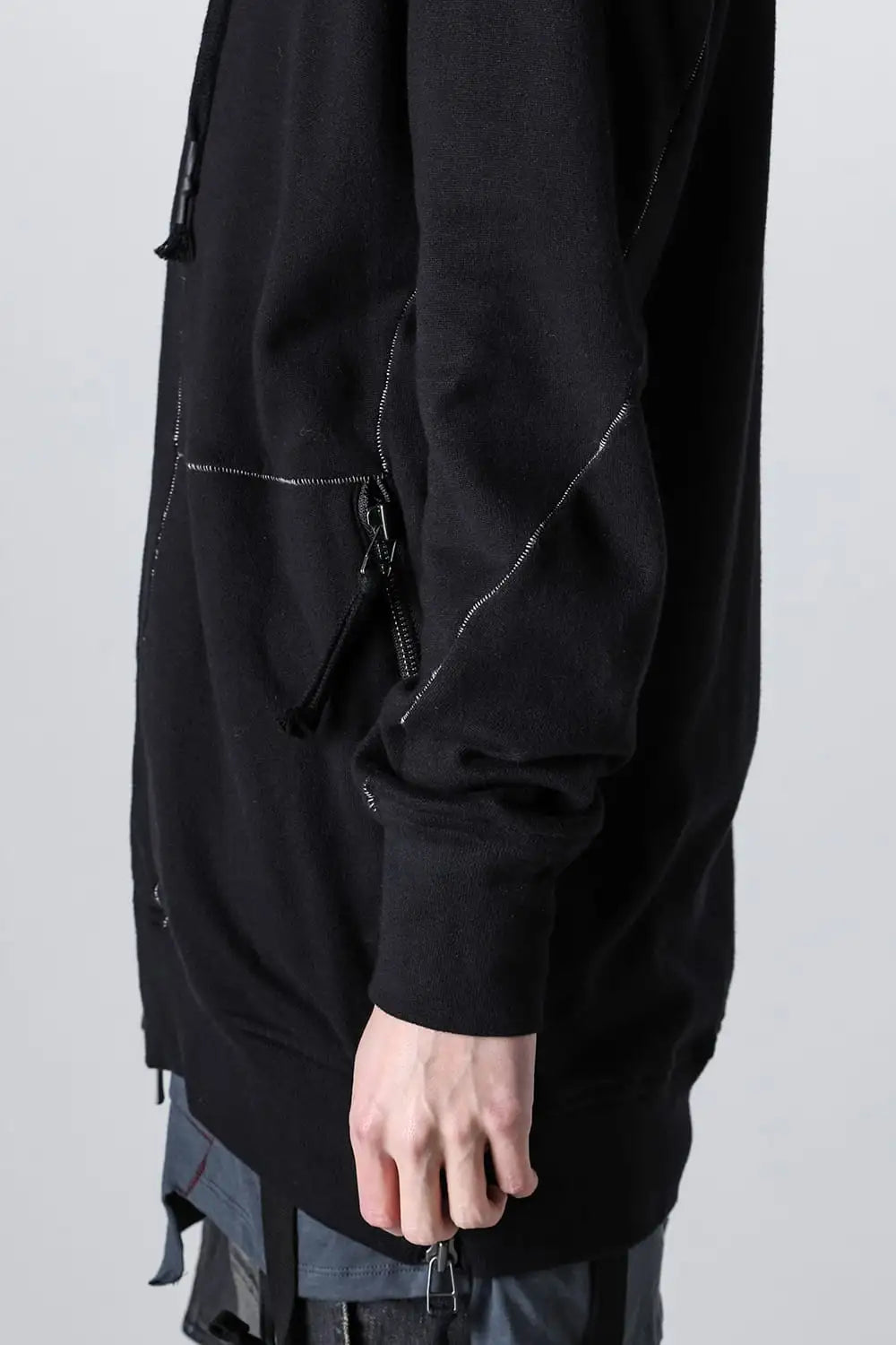 Untwisted Fleece-Lined Hooded Jacket