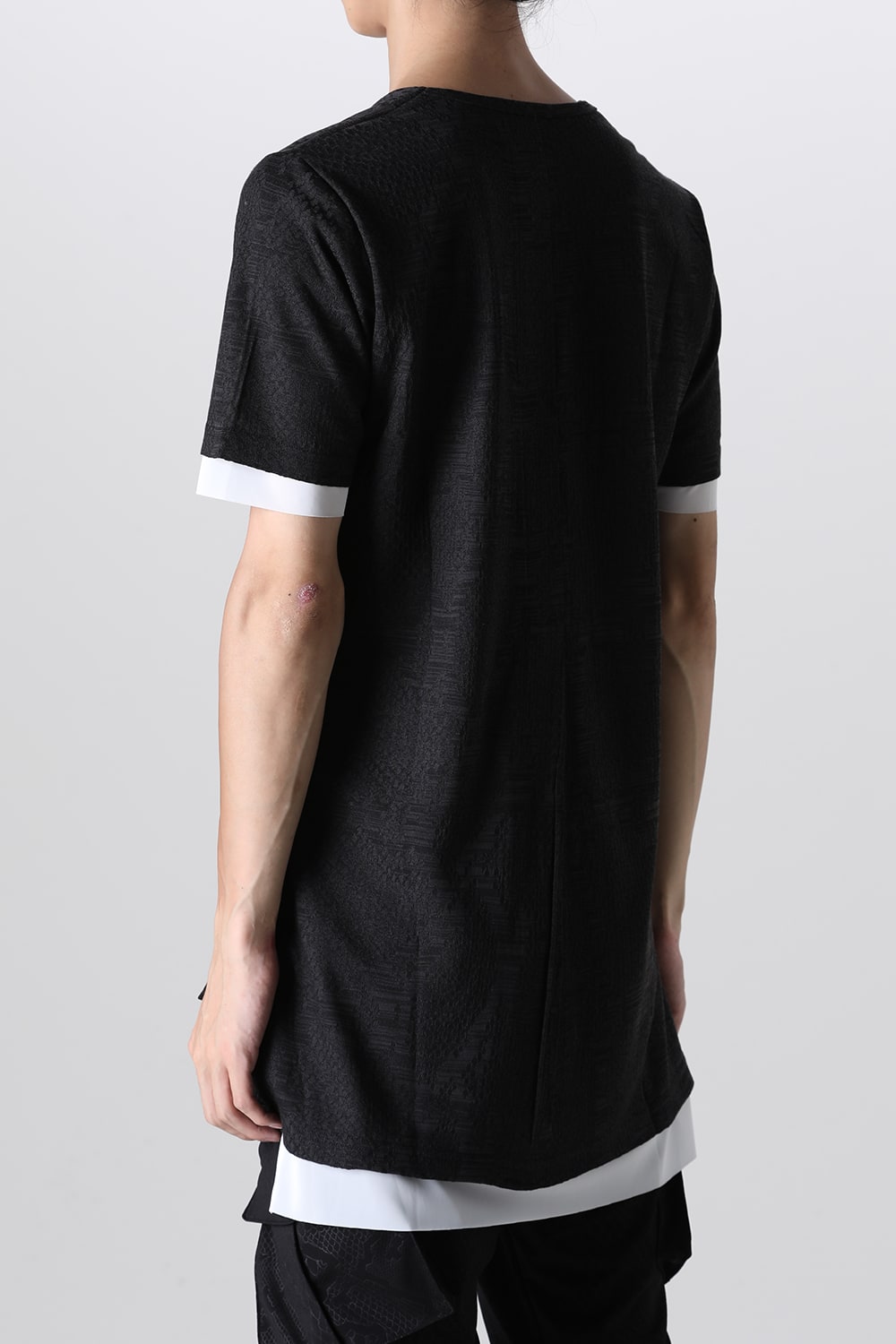 Layered Petit Frill T-Shirt Black&White