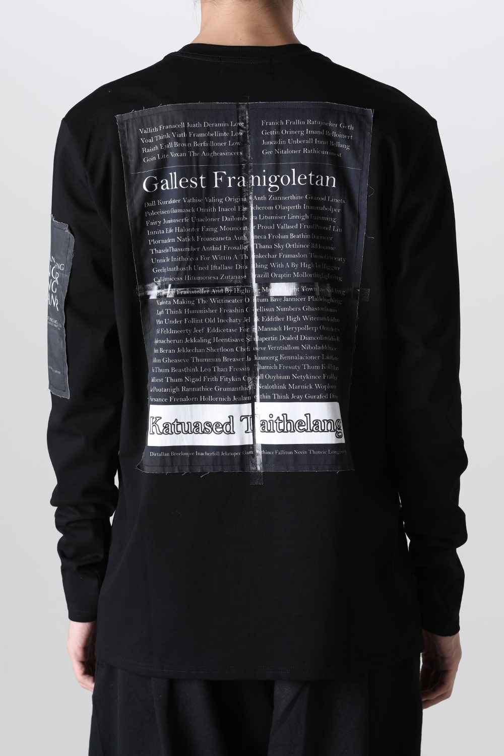 Long Sleeve T-shirt w/Printed Patches