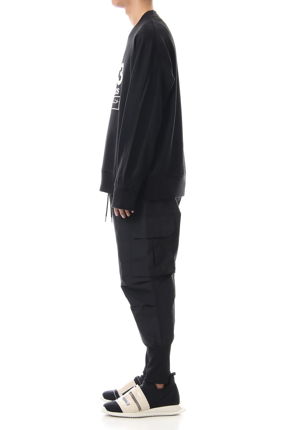 Stacked Logo Crew sweater Black