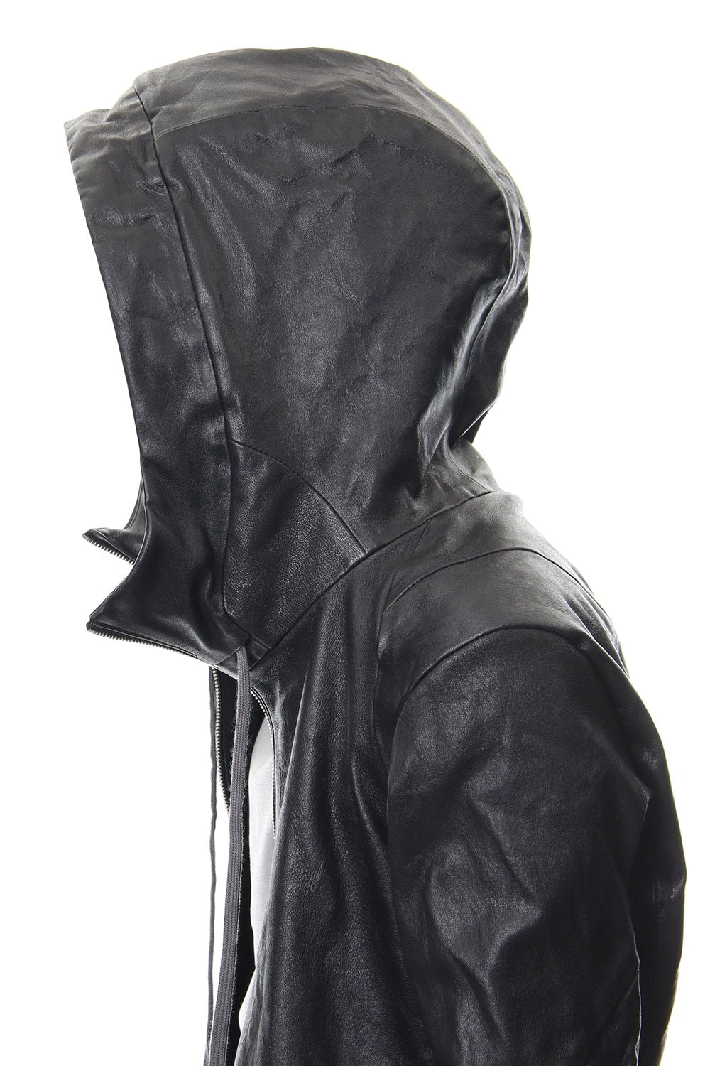 Hooded jacket  Stretch deer leather