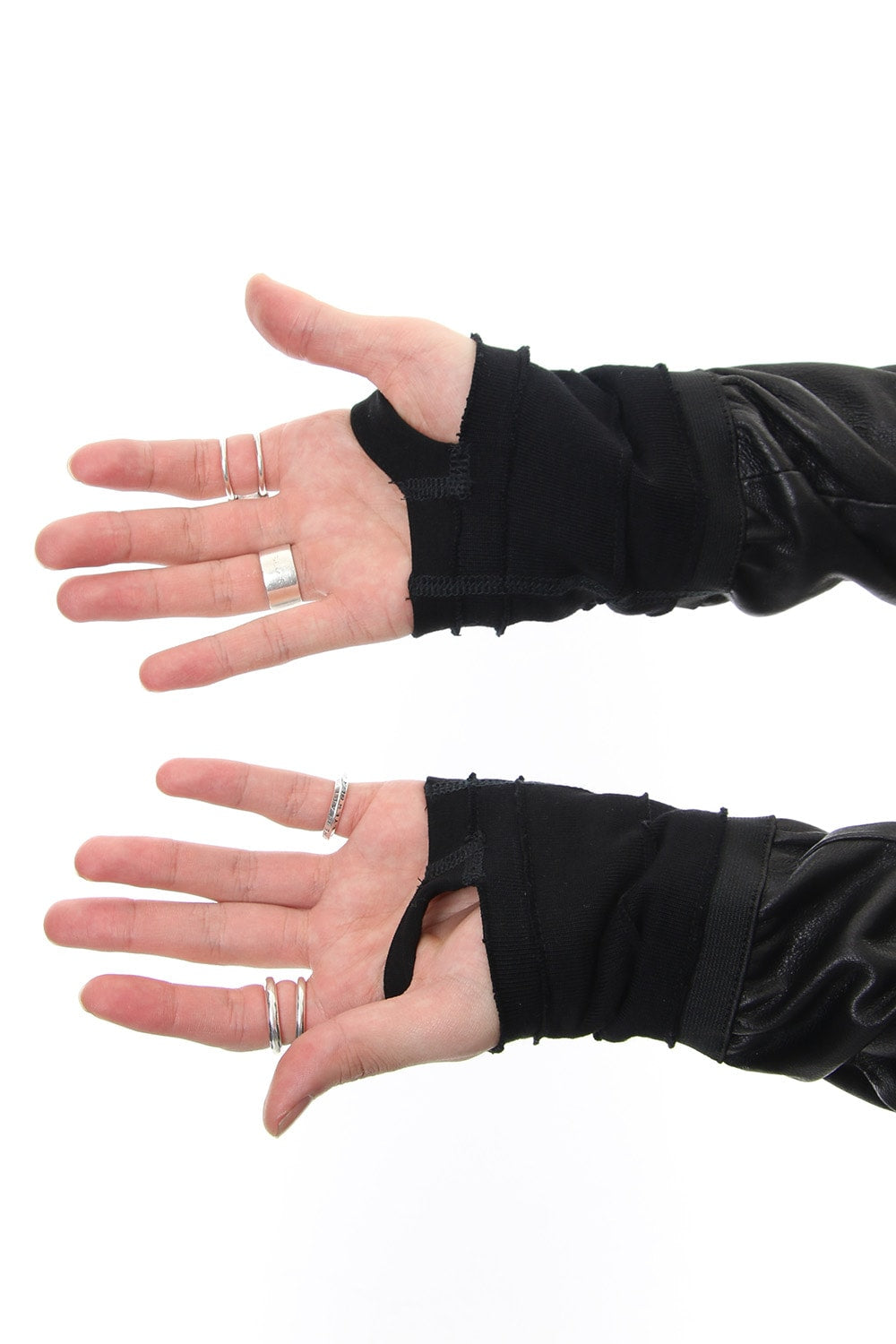 Hooded jacket  Stretch deer leather