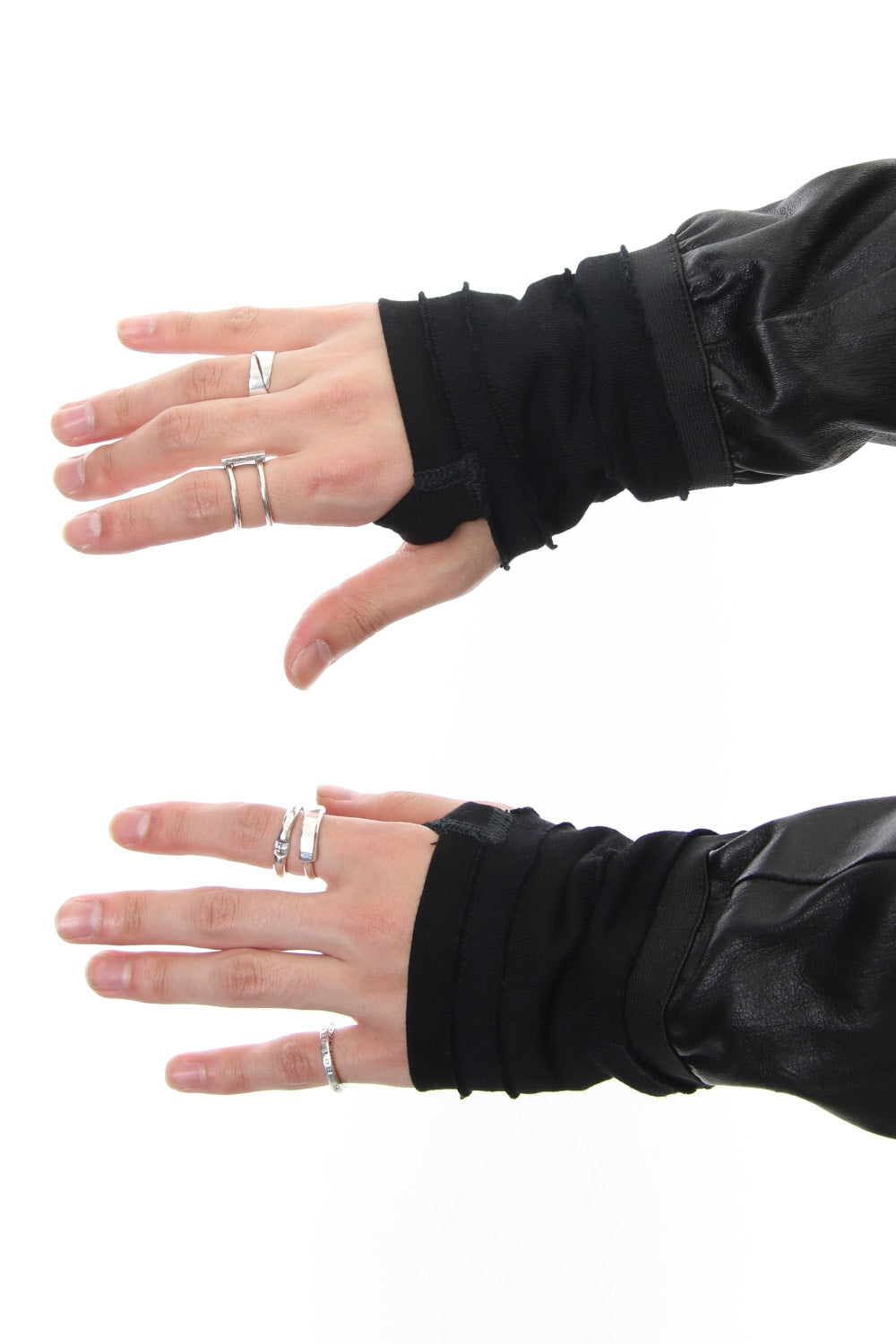 Hooded jacket  Stretch deer leather