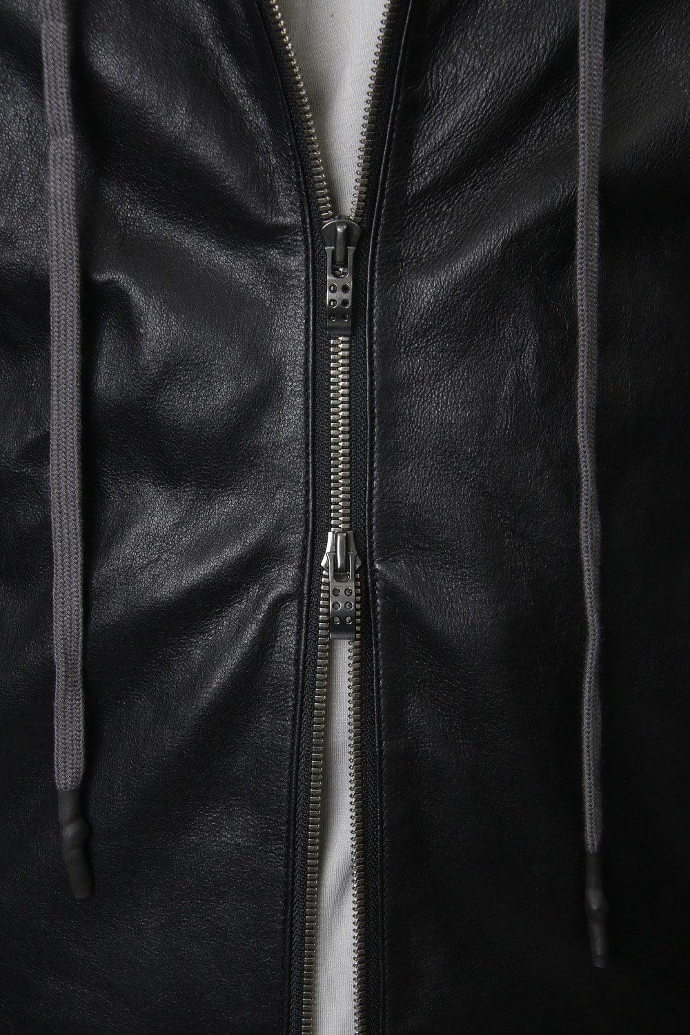 Hooded jacket  Stretch deer leather