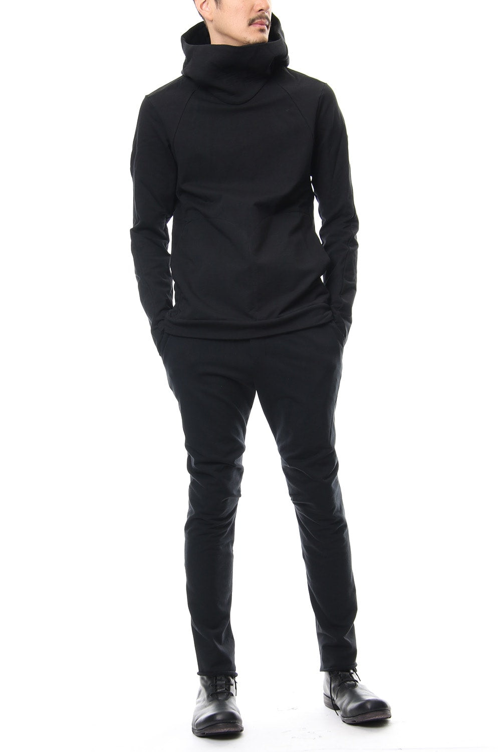 Hooded parka Cotton Stretch Jersey