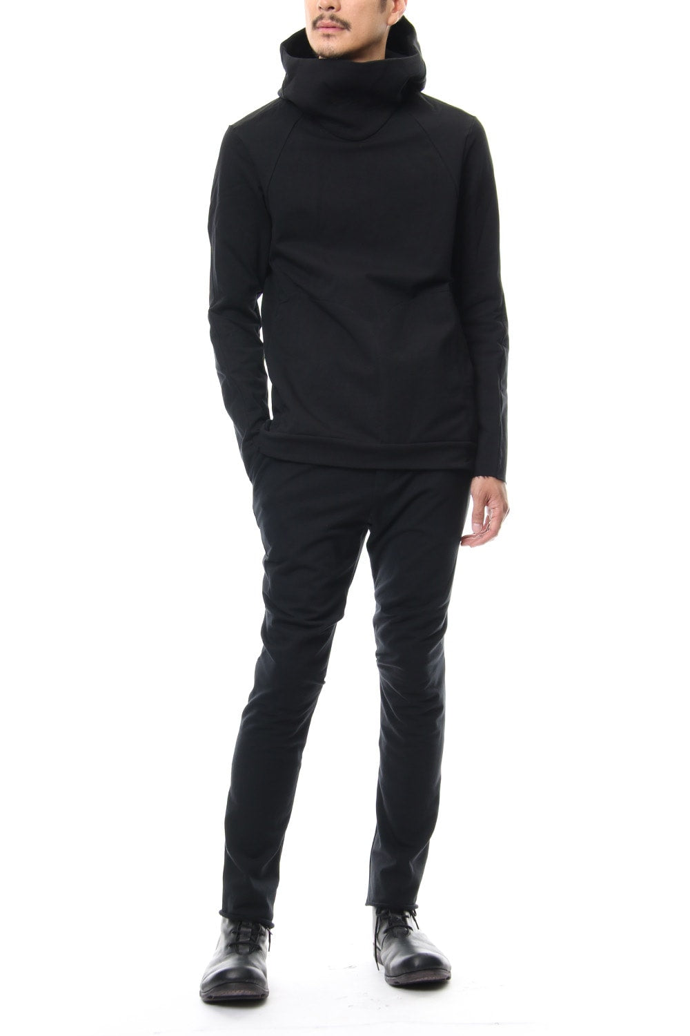 Hooded parka Cotton Stretch Jersey