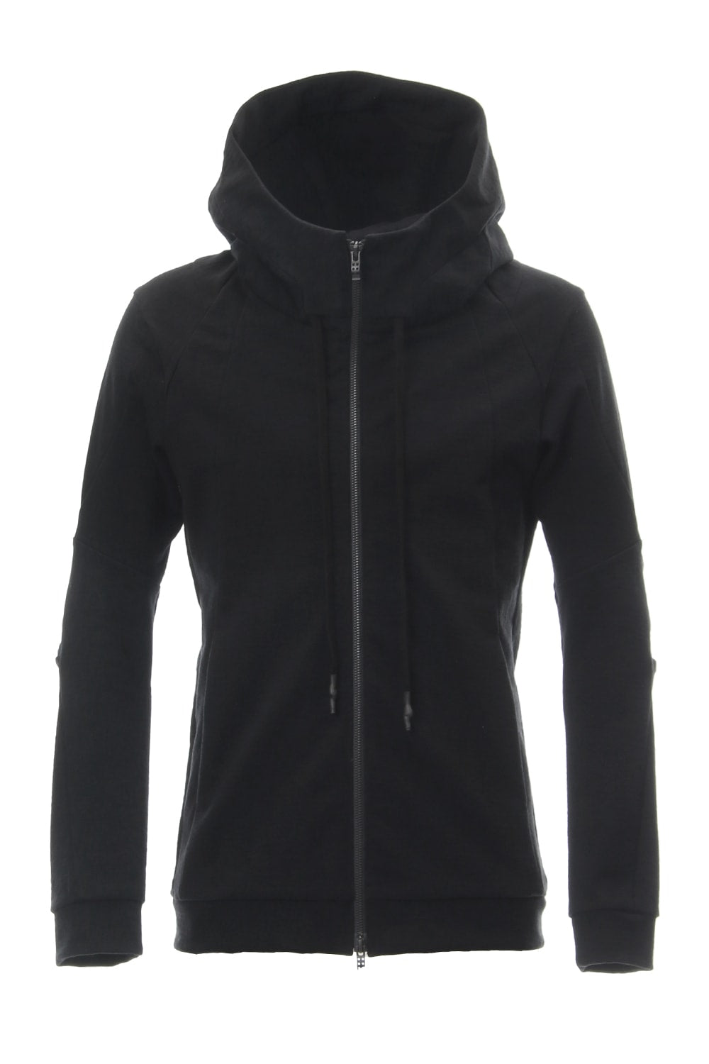 Hooded Jacket Cotton Jersey - Black
