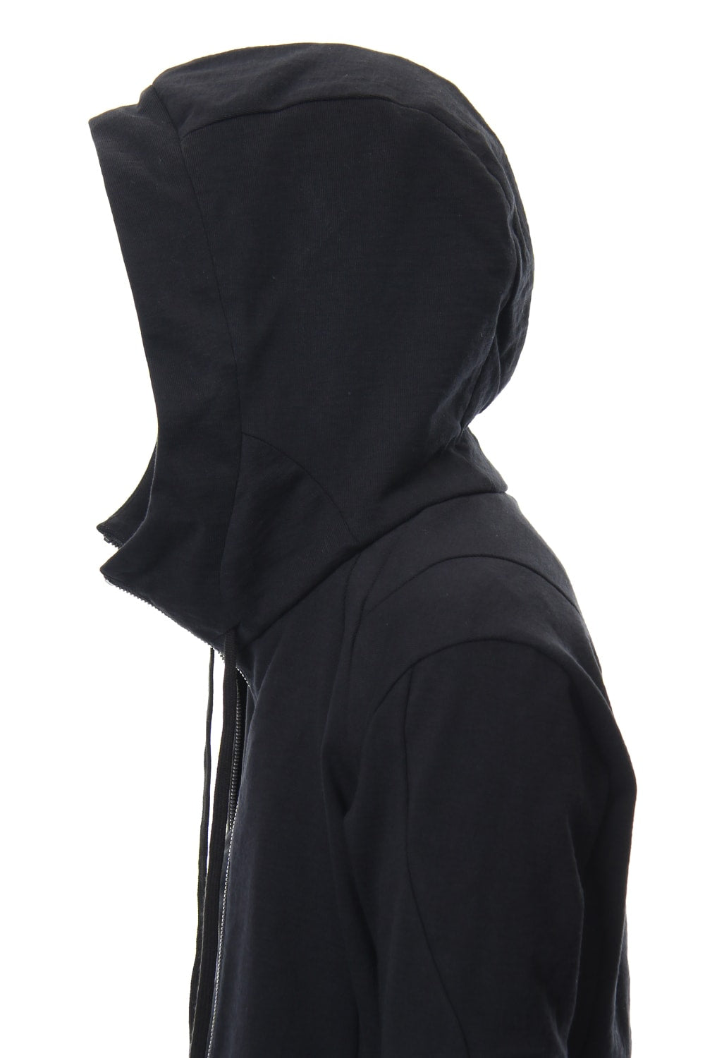 Hooded Jacket Cotton Jersey - Black