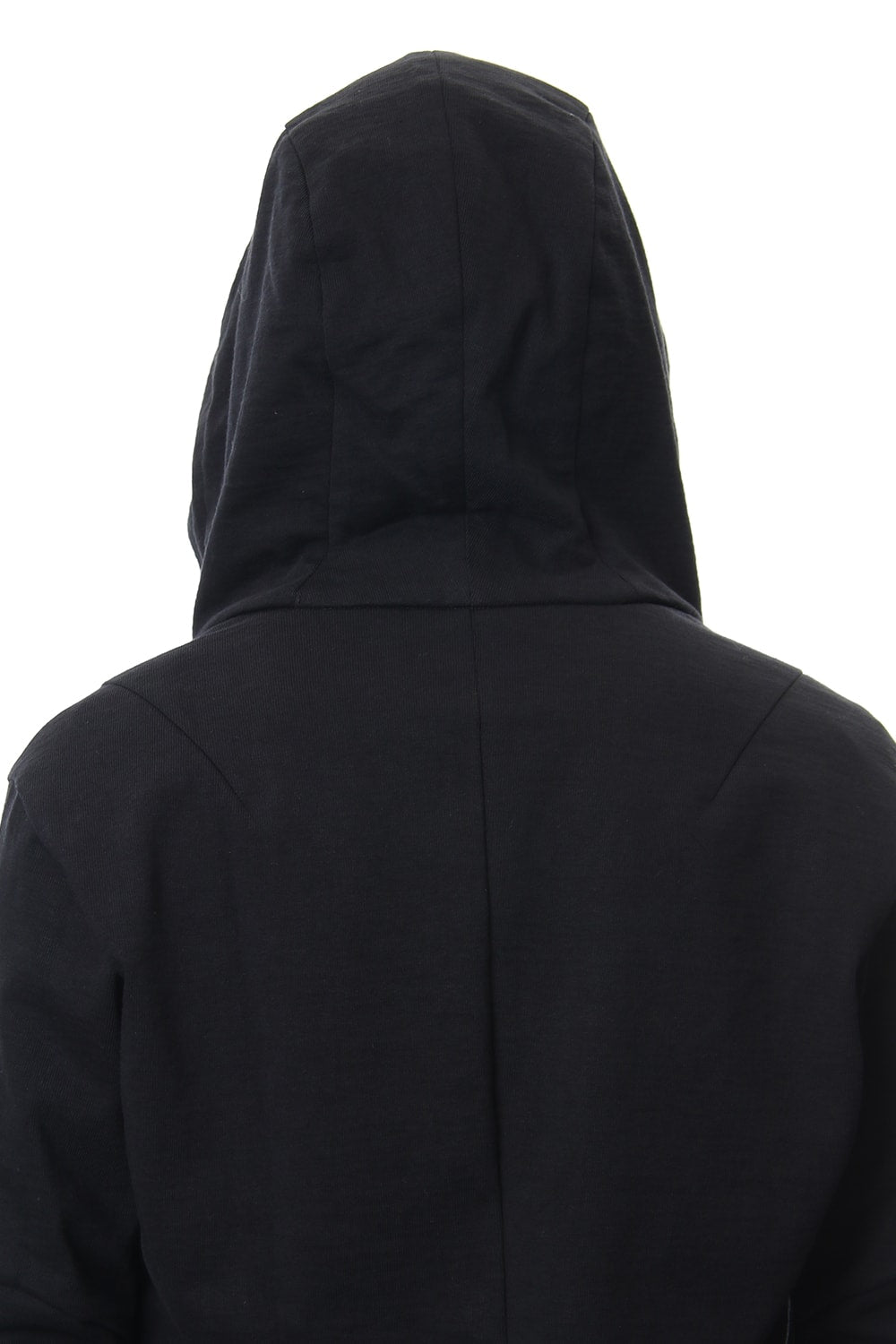 Hooded Jacket Cotton Jersey - Black