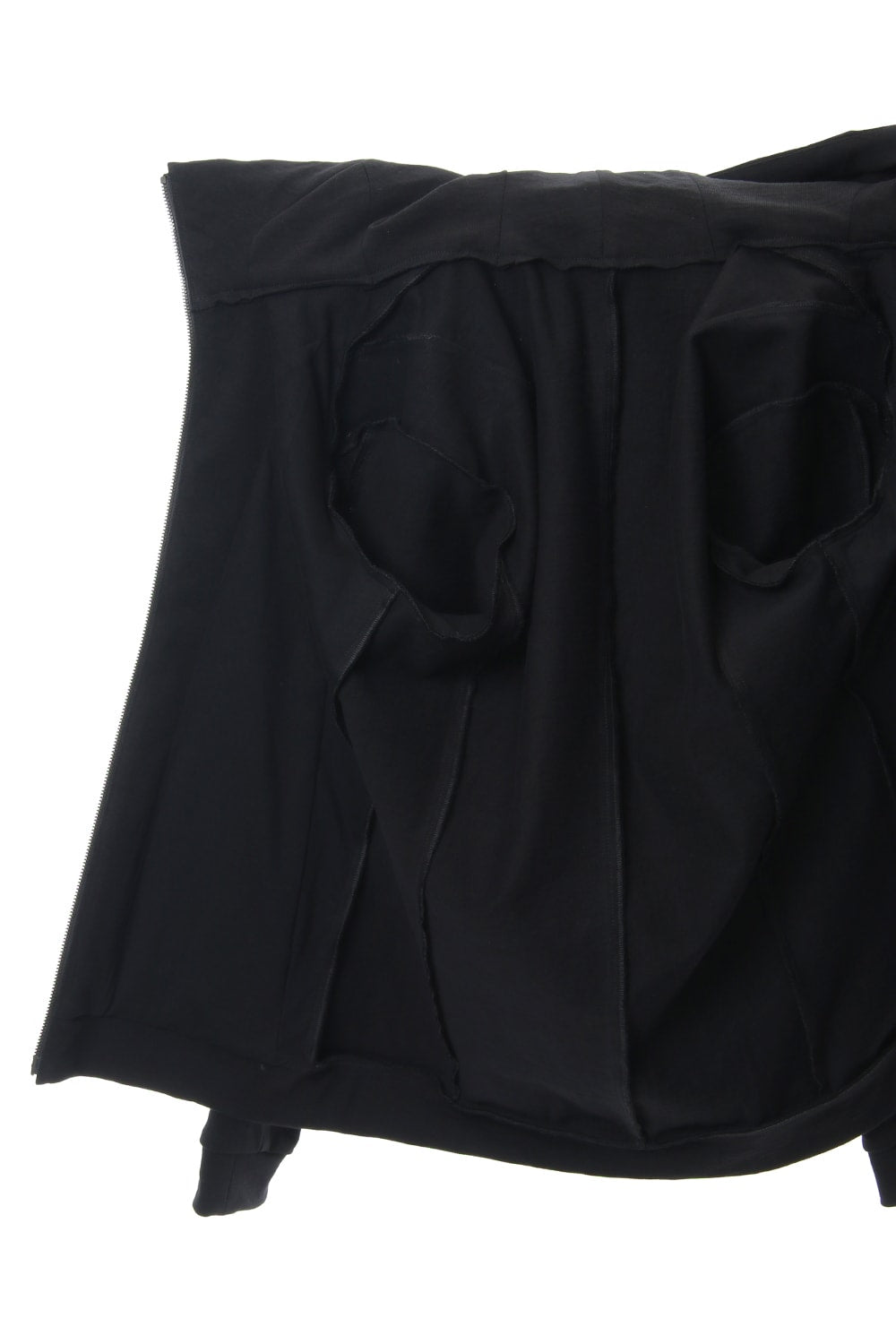 Hooded Jacket Cotton Jersey - Black