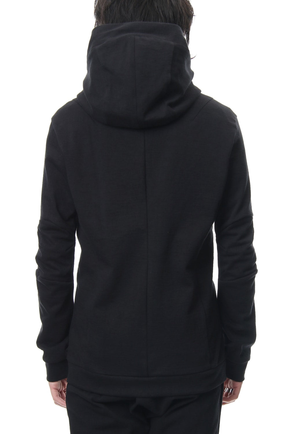 Hooded Jacket Cotton Jersey - Black
