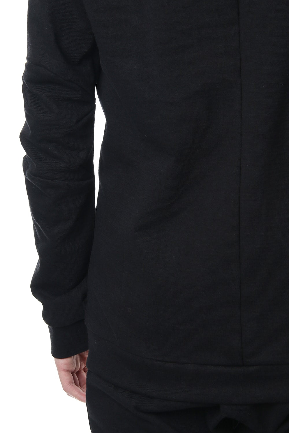 Hooded Jacket Cotton Jersey - Black