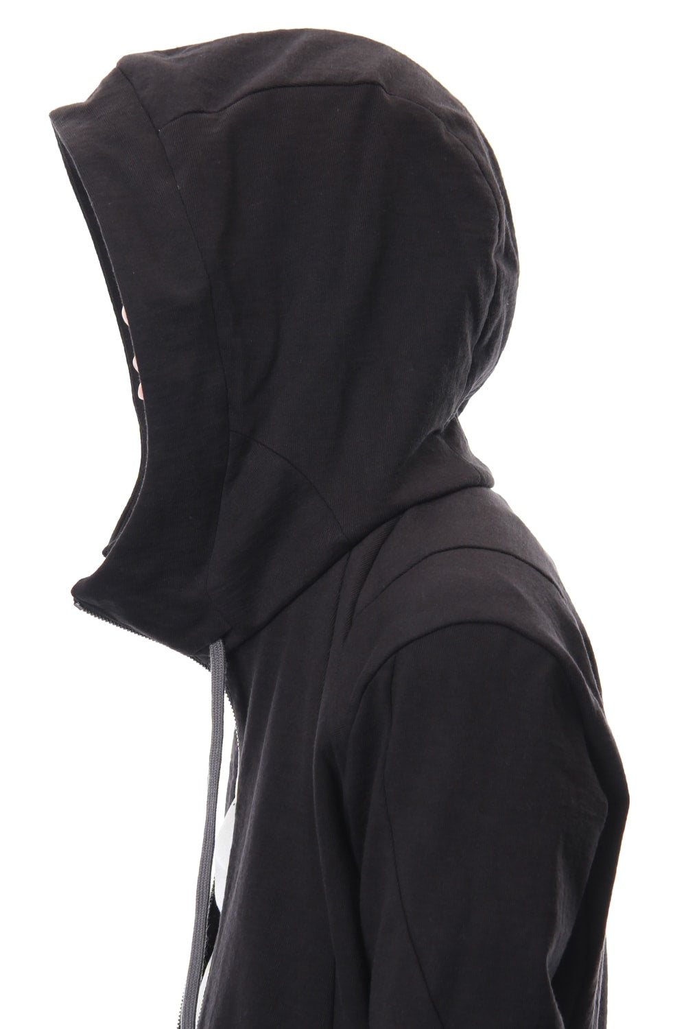 Hooded Jacket Cotton Jersey - Charcoal