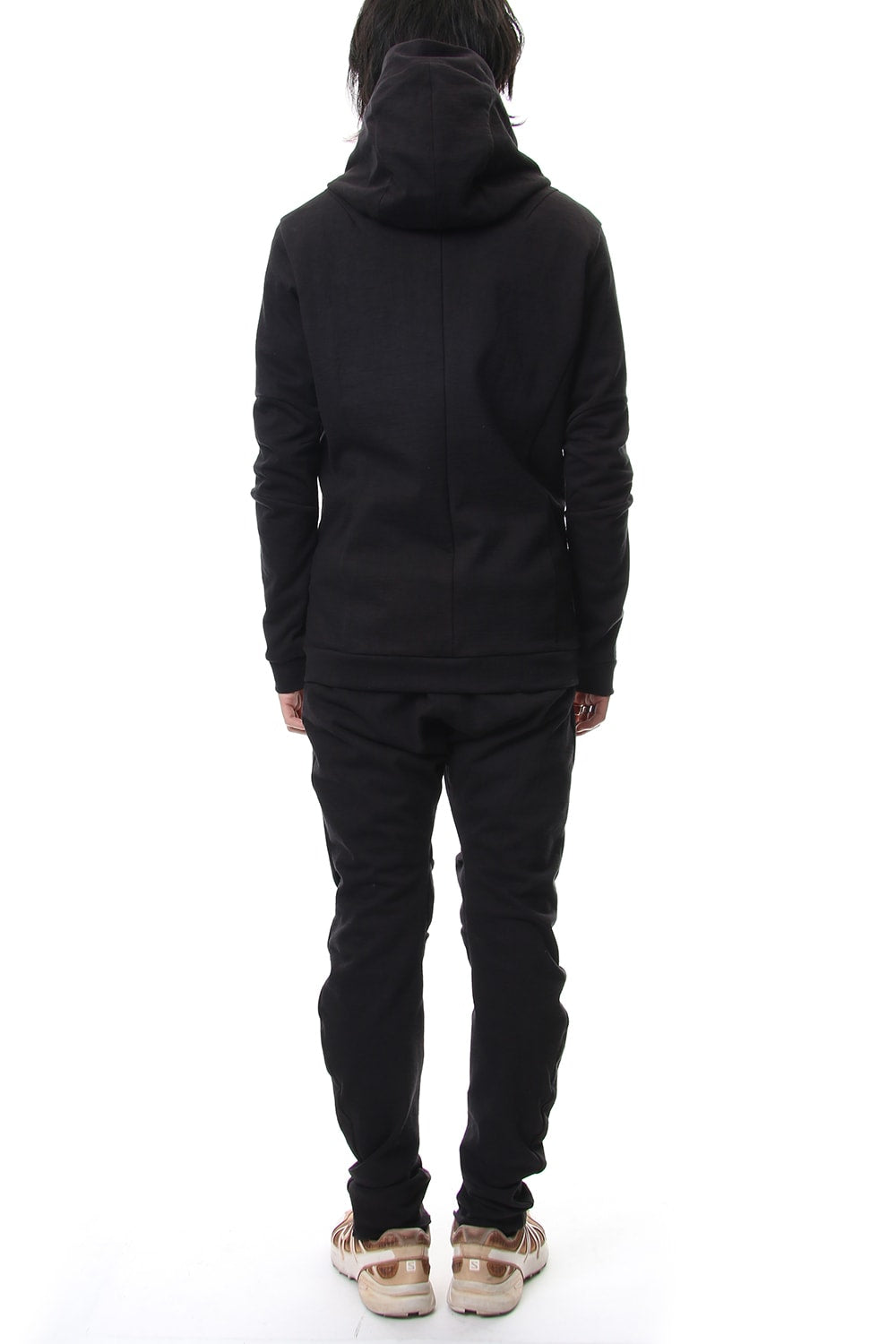 Hooded Jacket Cotton Jersey - Charcoal