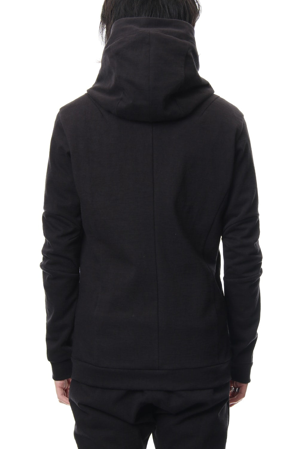 Hooded Jacket Cotton Jersey - Charcoal