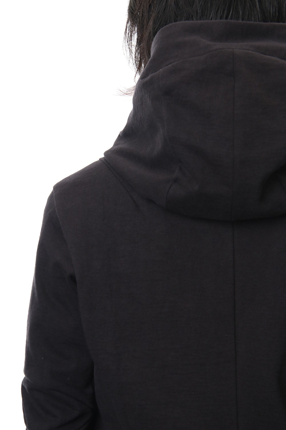 Hooded Jacket Cotton Jersey - Charcoal