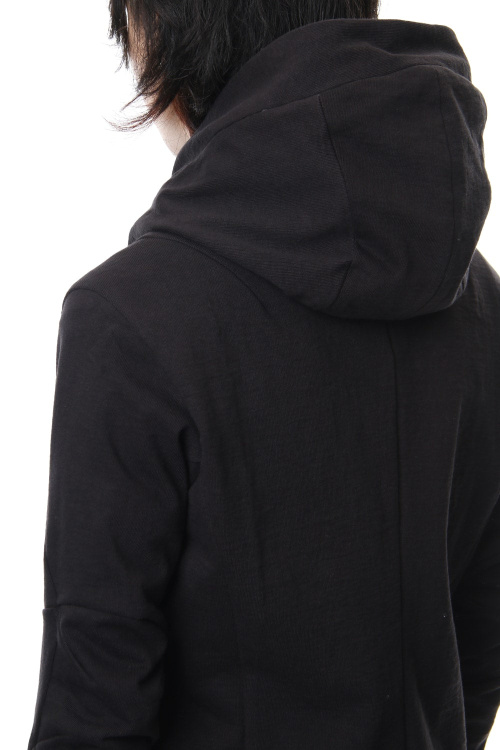 Hooded Jacket Cotton Jersey - Charcoal