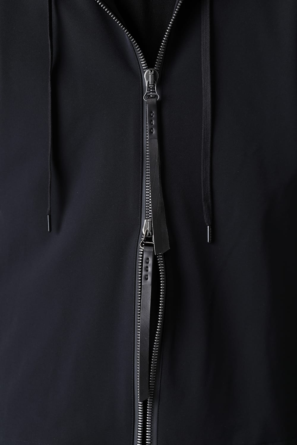 Hooded jacket merino wool jersey bonding