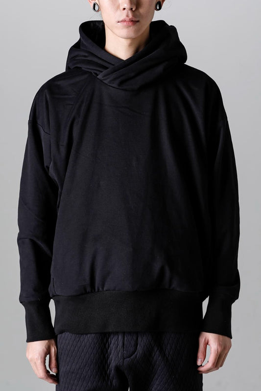 Hooded pullover cotton jersey  Used Black